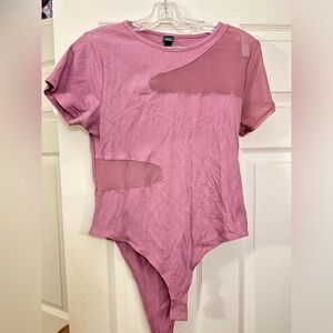 Y2K wild fable pink bodysuit